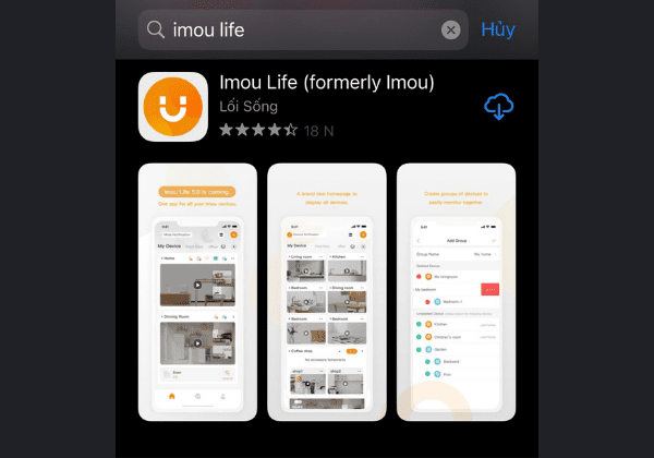Cài đặt app camera Imou