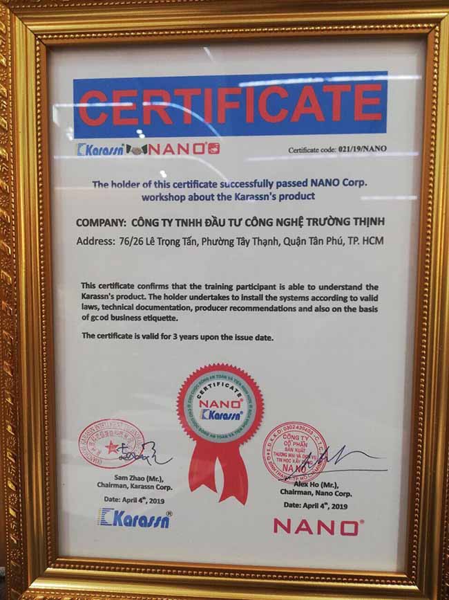 Giấy chứng nhận - Trường Thịnh Telecom Giấy chứng nhận - Trường Thịnh Telecom