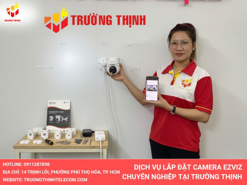 Dịch vụ lắp đặt camera Ezviz chuyên nghiệp tại trường thịnh