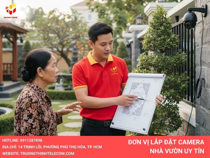 Trường Thịnh lắp đặt camera nhà vườn uy tín
