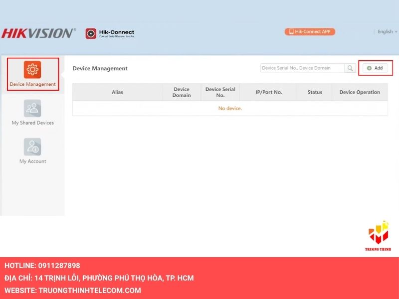 Chọn Device Management