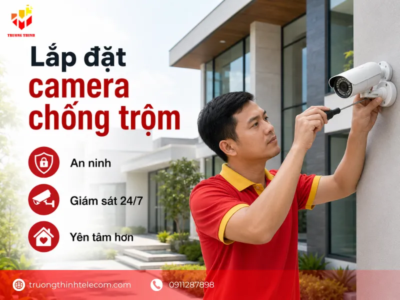 Lắp đặt camera chống trộm