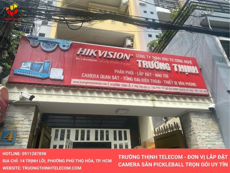 Trường Thịnh Telecom - Đơn vị lắp đặt camera sân pickleball trọn gói uy tín