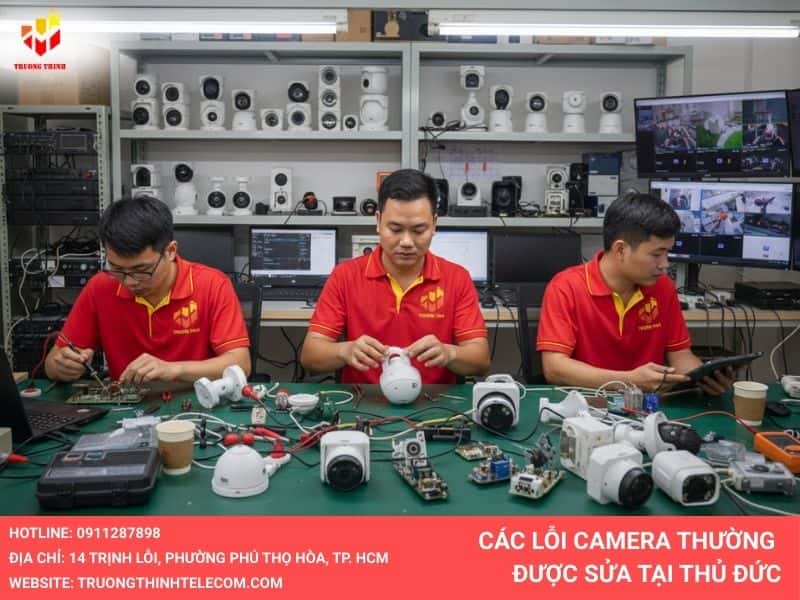 Các lỗi camera thường được sửa tại Thủ Đức