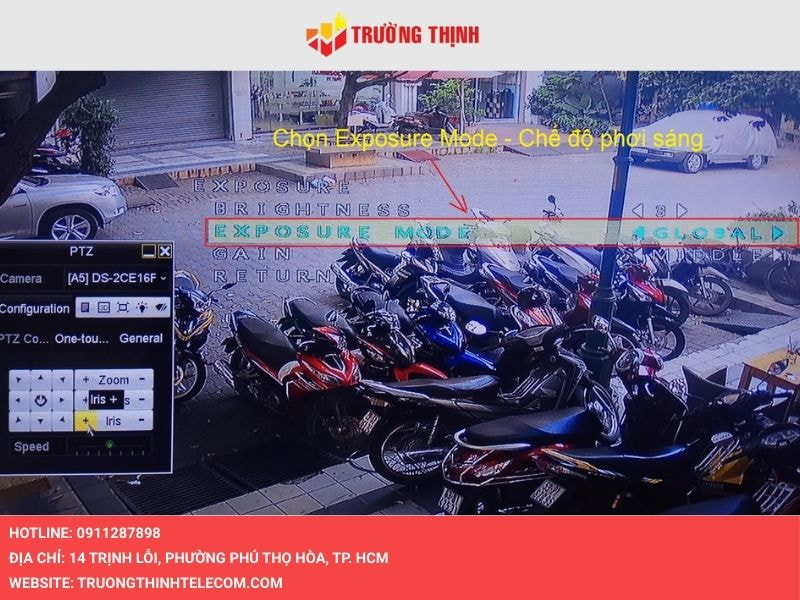 Chọn Exposure Mode