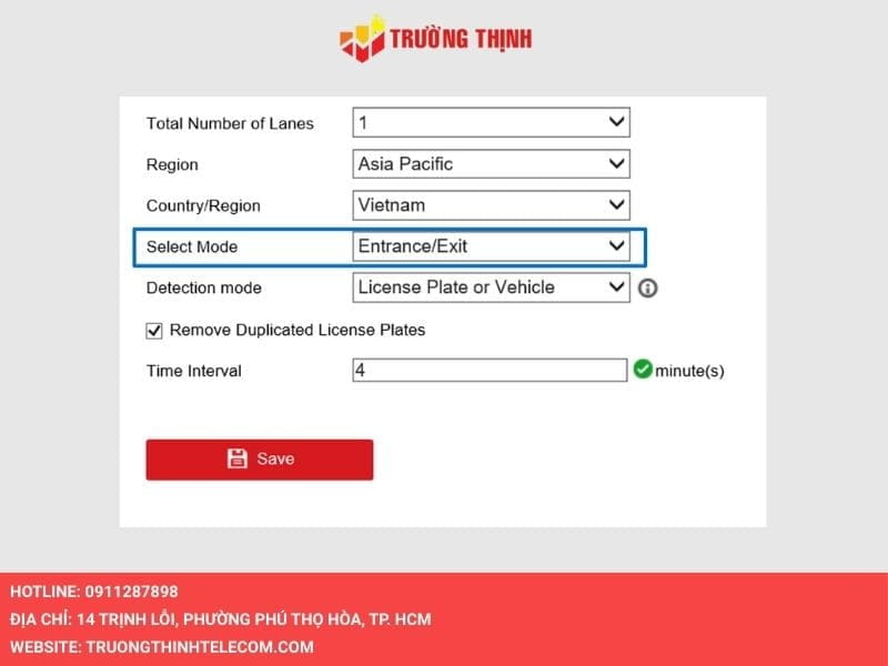 Điền đầy đủ thông tin