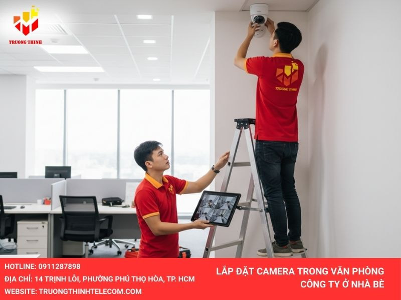 Lắp đặt camera cho công ty ở Nhà Bè