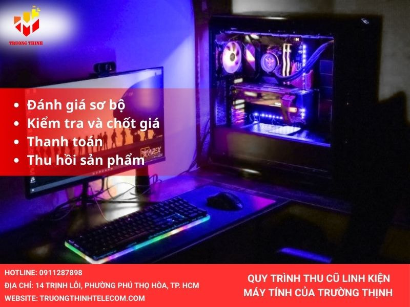 Quy trình thu cũ linh kiện máy tính của Trường Thịnh