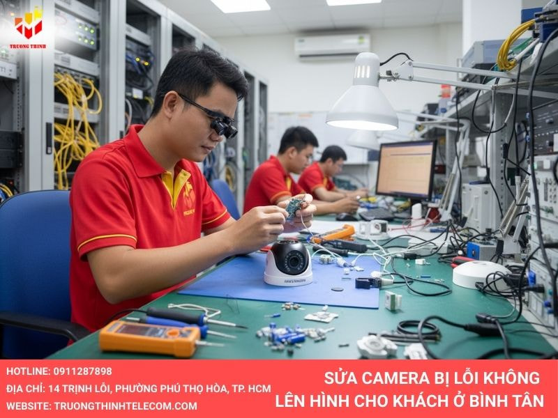 Sửa camera bị lỗi không lên hình cho khách ở Bình Tân