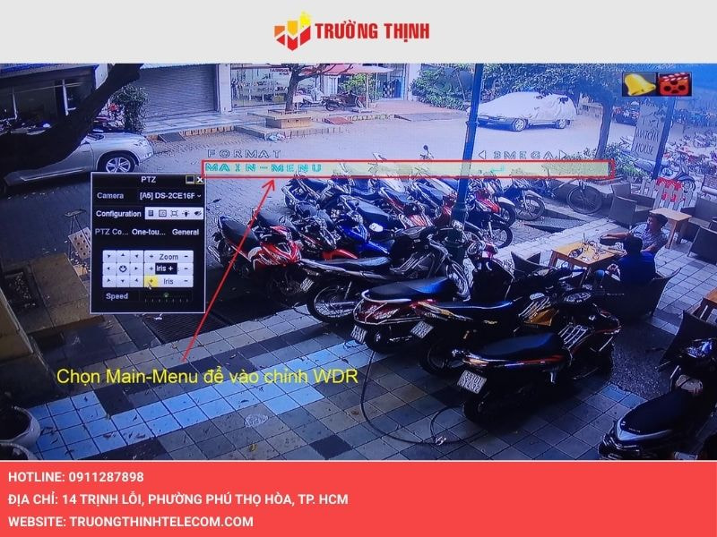 Vào mục MAIN-MENU