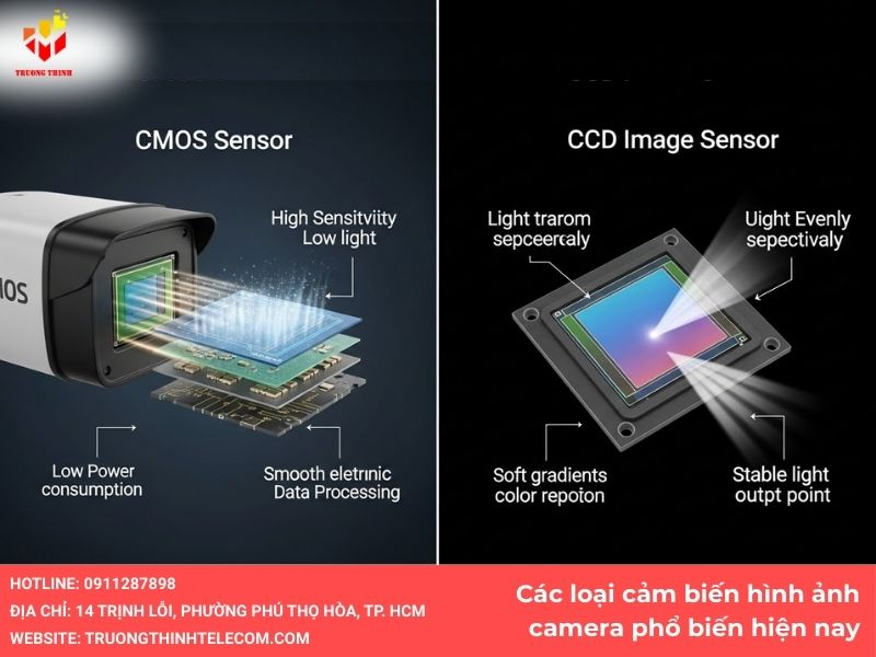 Các loại cảm biến hình ảnh camera phổ biến hiện nay
