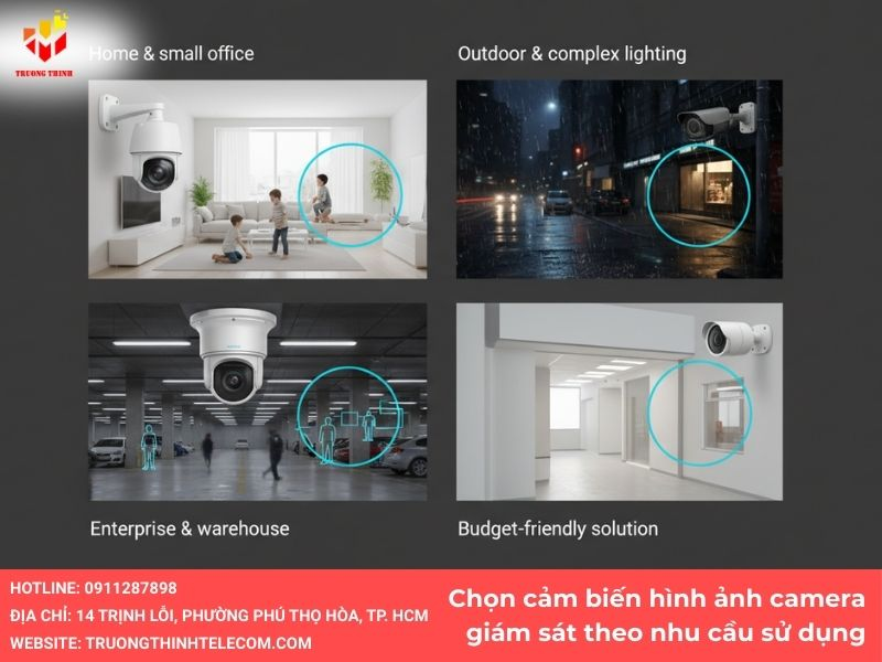 Chọn cảm biến hình ảnh camera giám sát theo nhu cầu sử dụng