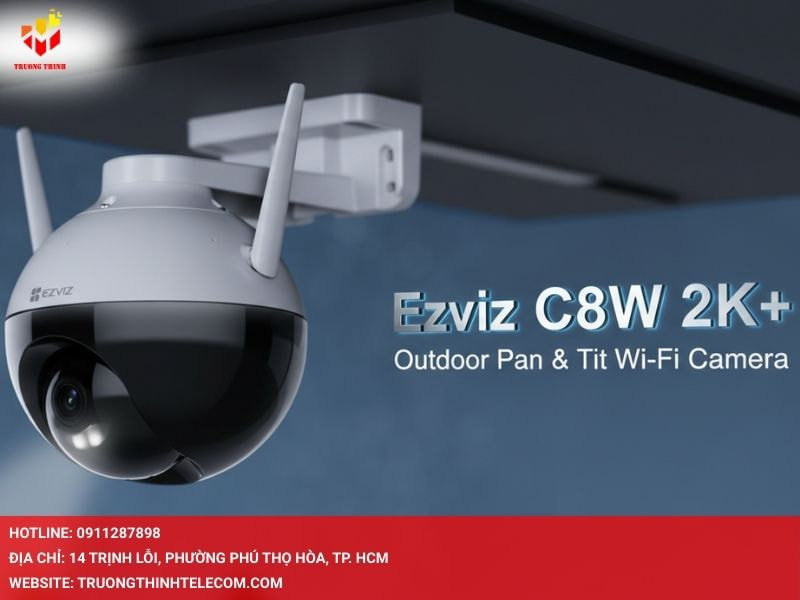 Ezviz C8W (Xoay 360 độ, Độ phân giải 2K+)