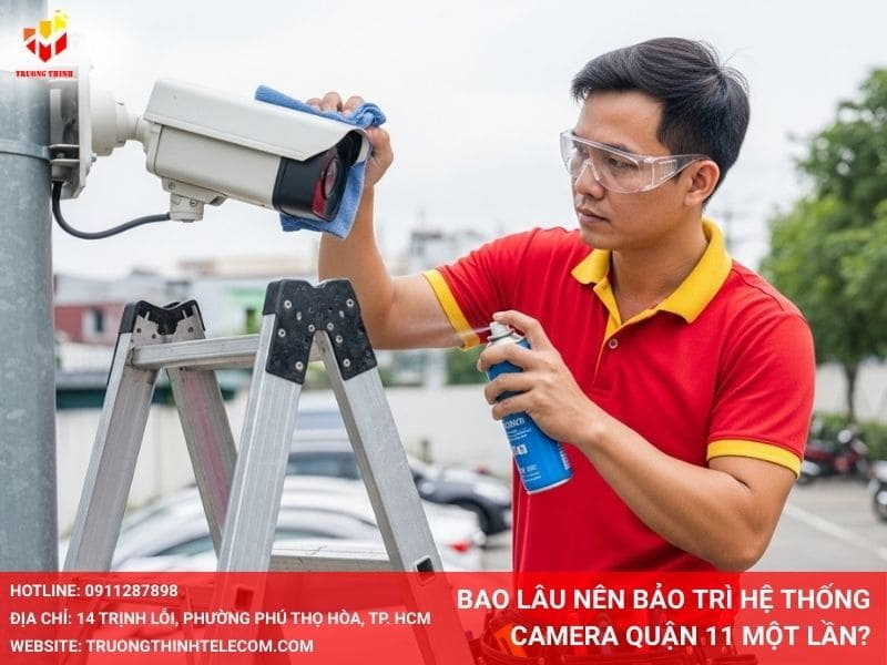 Bao lâu nên bảo trì hệ thống camera Quận 11 một lần?