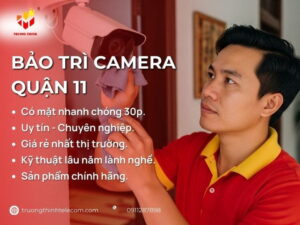 Bảo trì camera Quận 11