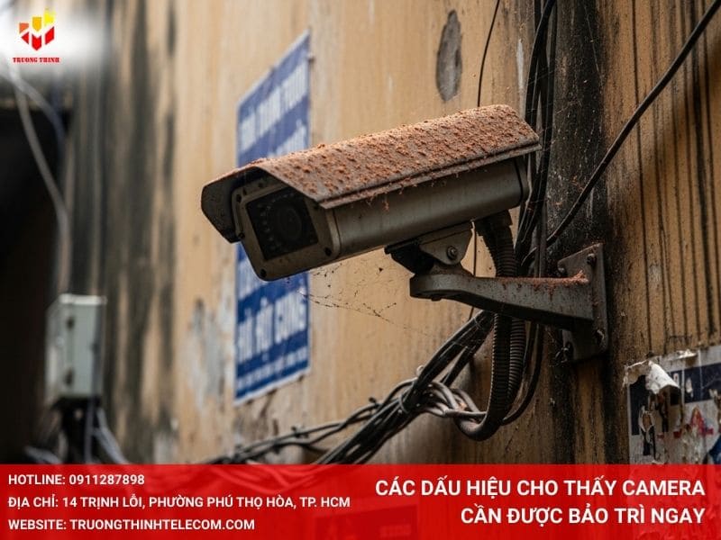 Các dấu hiệu cho thấy camera cần được bảo trì ngay