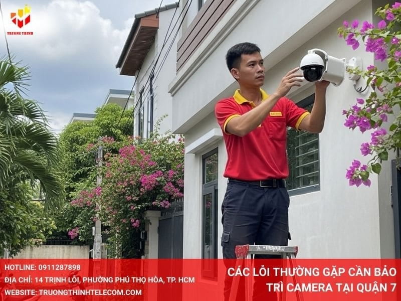 Các lỗi thường gặp cần bảo trì camera tại Quận 7