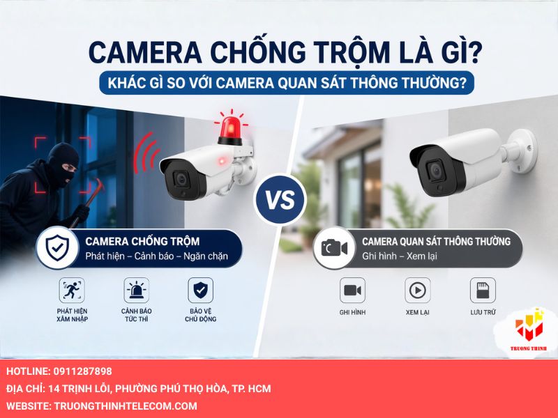 Camera chống trộm là gì? Khác gì so với camera quan sát thông thường?