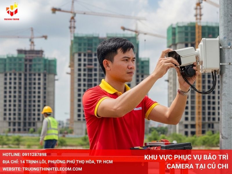 Khu vực phục vụ bảo trì camera tại Củ Chi