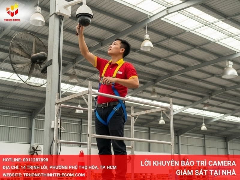 Lời khuyên bảo trì camera giám sát tại nhà