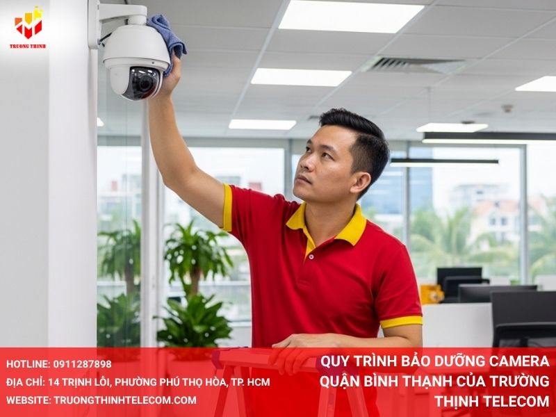 Quy trình bảo dưỡng camera Quận Bình Thạnh của Trường Thịnh Telecom