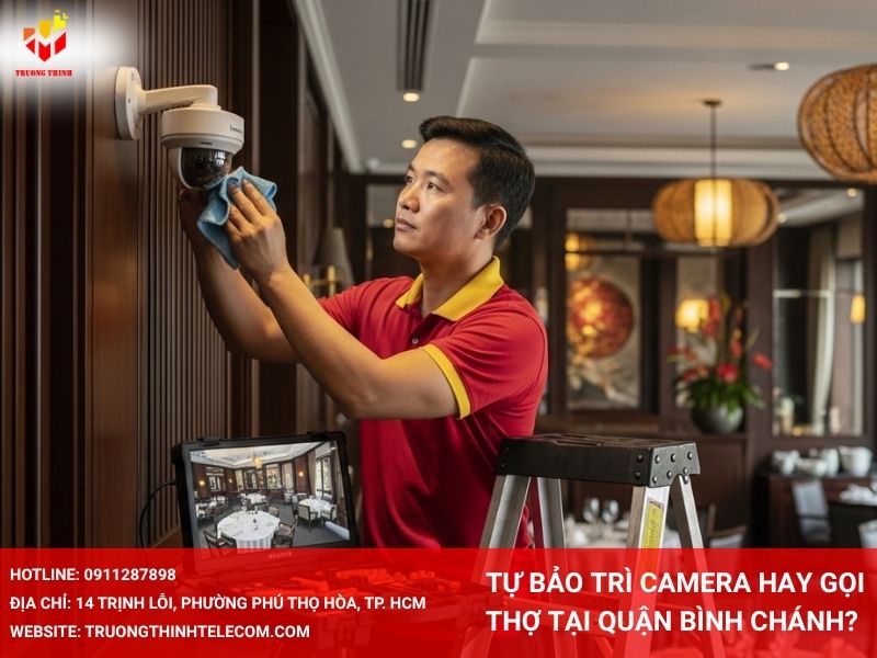 Tự bảo trì camera hay gọi thợ tại quận Bình Chánh? Cách nhận biết chính xác