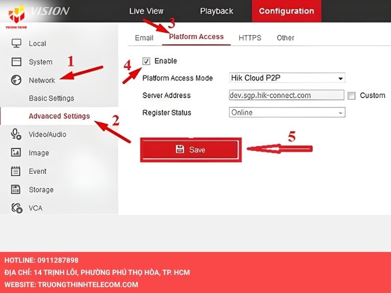 Khắc phục camera Hikvision báo ngoại tuyến qua cấu hình lại ứng dụng Hik-Connect