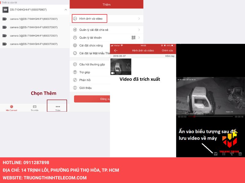 Chọn mục Thêm và nhấn Hình ảnh và video