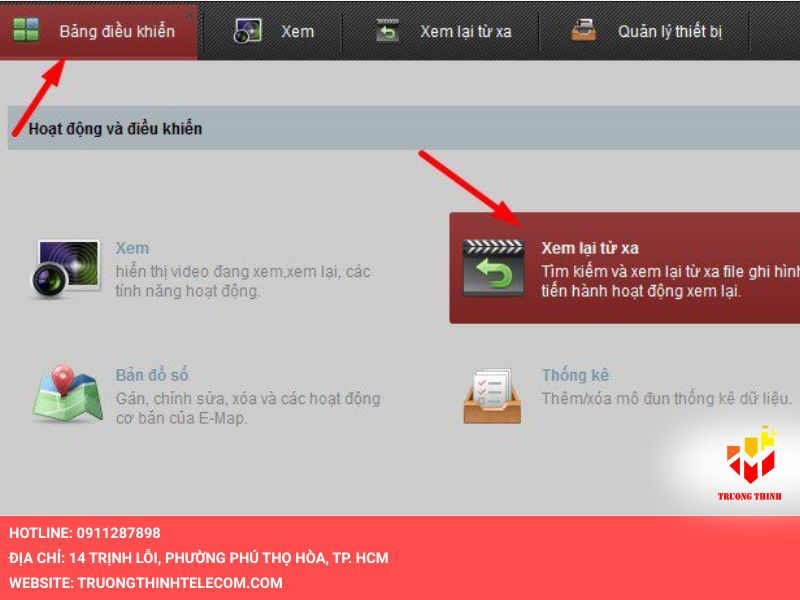 Chọn Xem lại từ xa