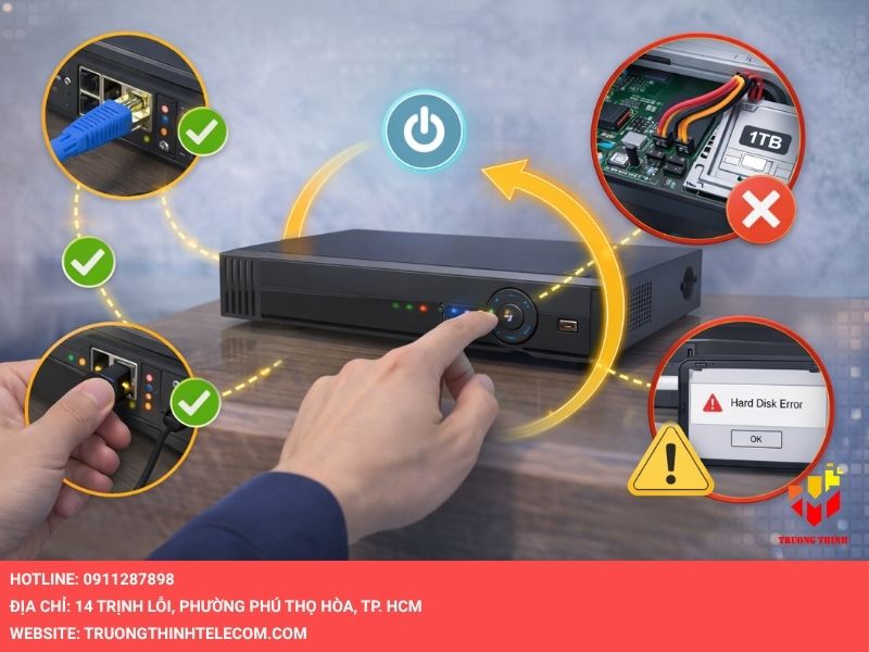 Kiểm tra đầu ghi hình (DVR/NVR)