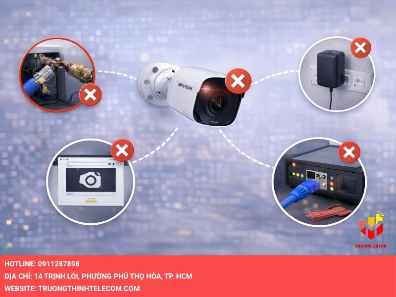 Nguyên nhân dẫn đến Camera Hikvision không lên hình