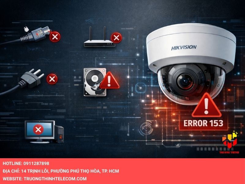 Nguyên nhân dẫn đến camera mã lỗi 153 Hikvision