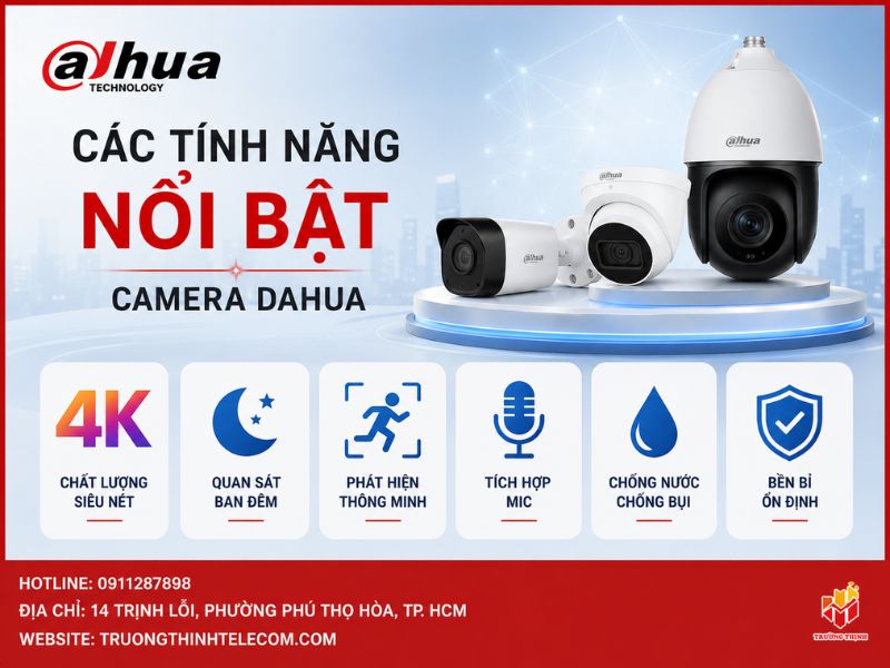 Các tính năng nổi bật của camera Dahua