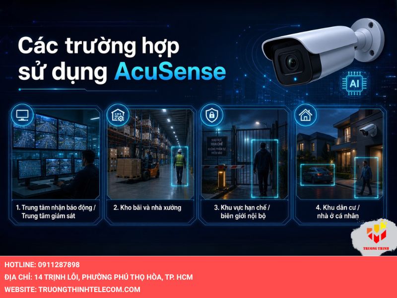 Các trường hợp sử dụng công nghệ Acusense