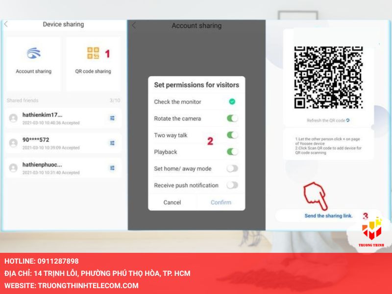 Cách chia sẻ camera Yoosee cho điện thoại khác bằng QR