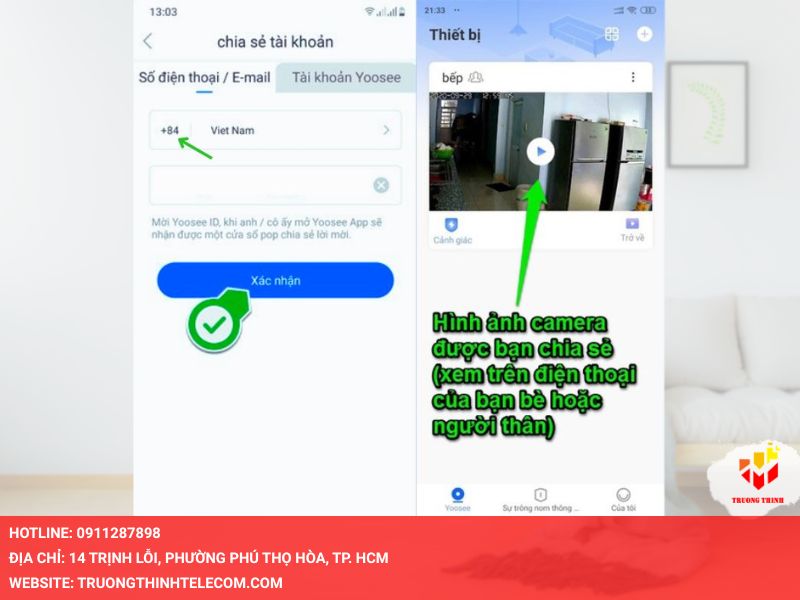 Cách chia sẻ camera Yoosee cho máy khác bằng Gmail