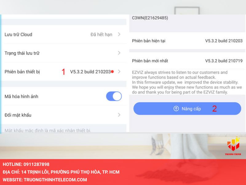 Cập nhật firmware cũ lỗi thời