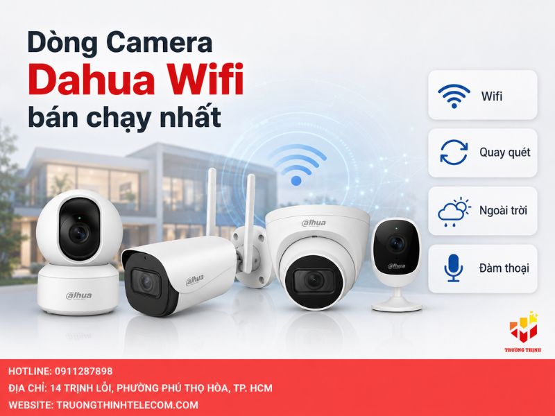 Dòng Camera Dahua Wifi bán chạy nhất