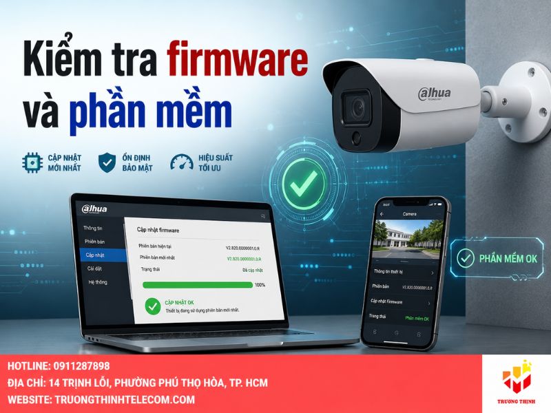 Kiểm tra firmware và phần mềm