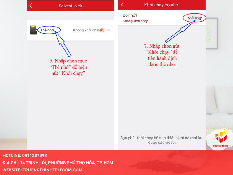 Nhấn vào nút Khởi chạy