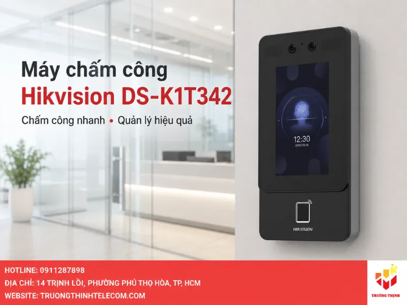 So sánh máy chấm công Hikvision DS-K1T342