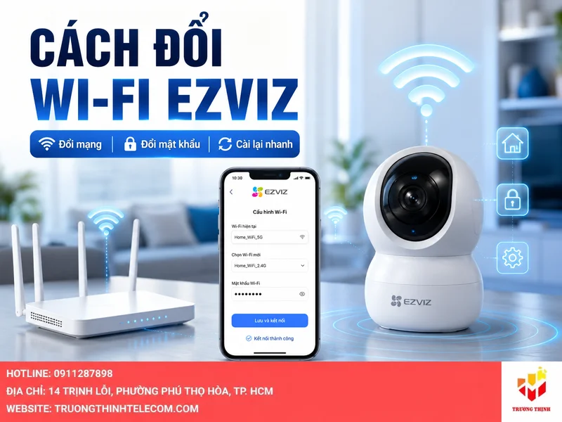 Cách đổi wifi Ezviz