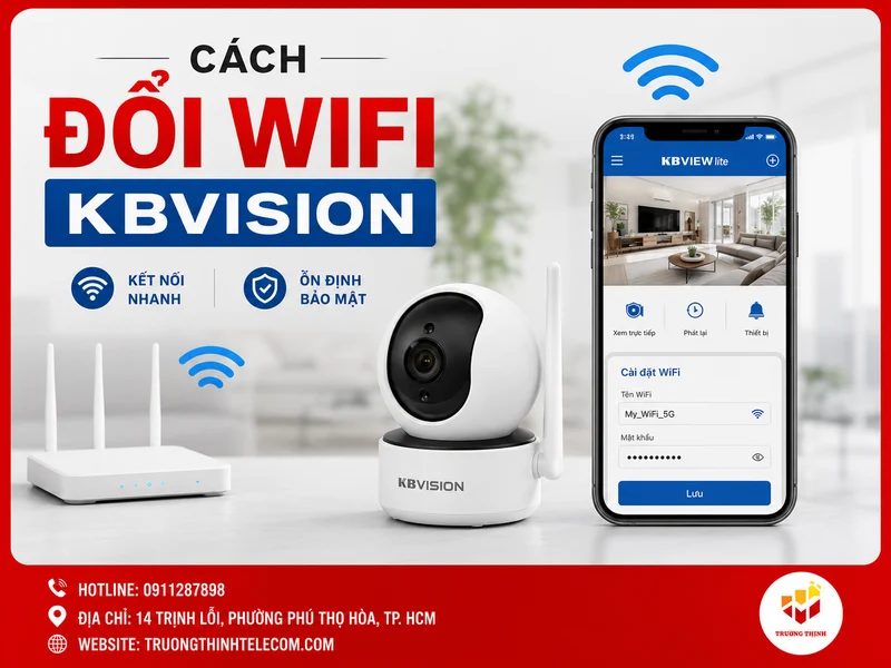 Cách đổi wifi KBVision