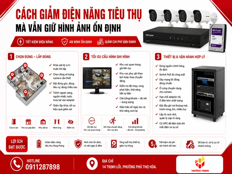 Cách giảm điện năng tiêu thụ mà vẫn giữ hình ảnh ổn định