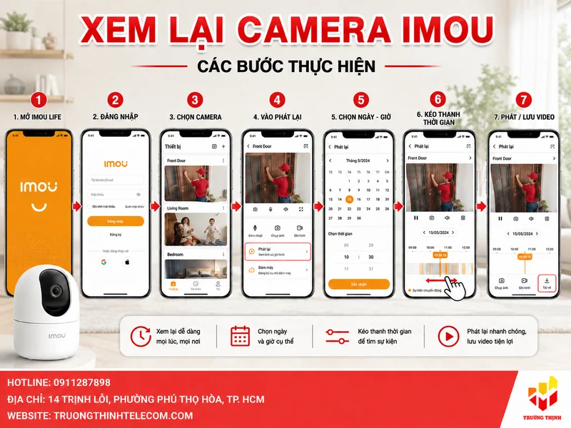 Cách xem lại camera Imou bằng ứng dụng Imou Life