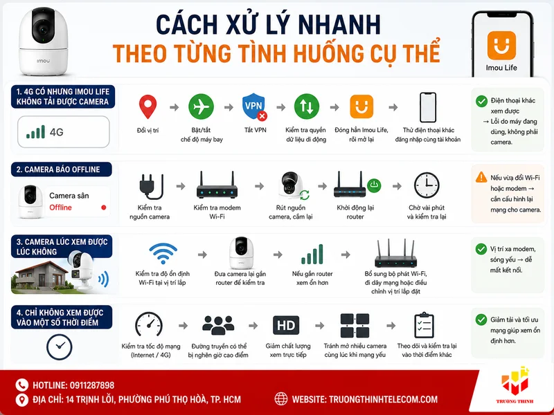 Cách xử lý nhanh theo từng tình huống cụ thể