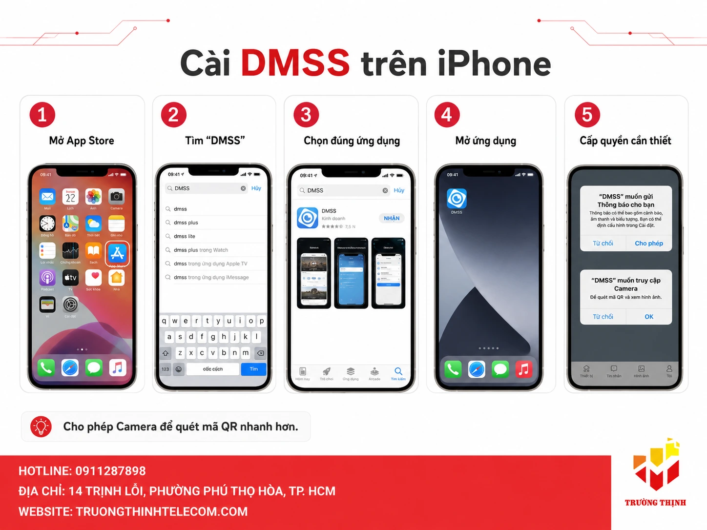 Cài DMSS trên iPhone