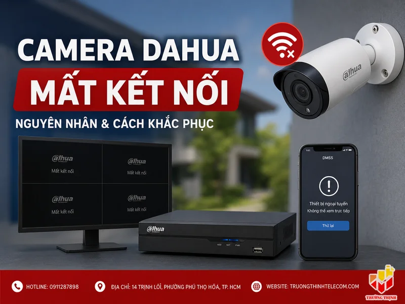 Camera Dahua mất kết nối