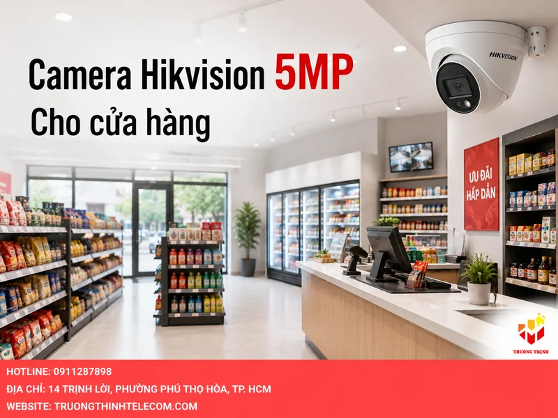 Camera Hikvision 5MP cho cửa hàng
