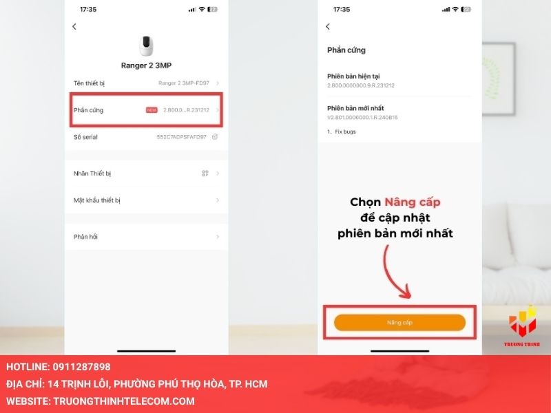 Nâng cấp Firmware